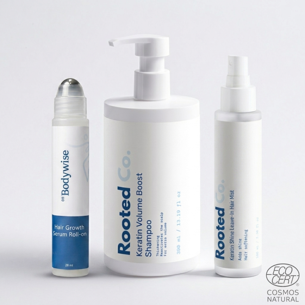Rooted Co. Core Growth & Volume Essentials | 3-Step Daily Routine